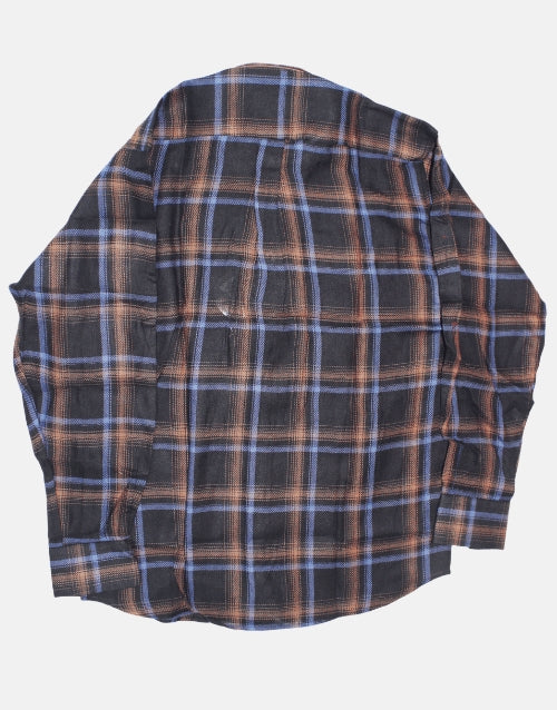 AERO Black L/S Check Shirt