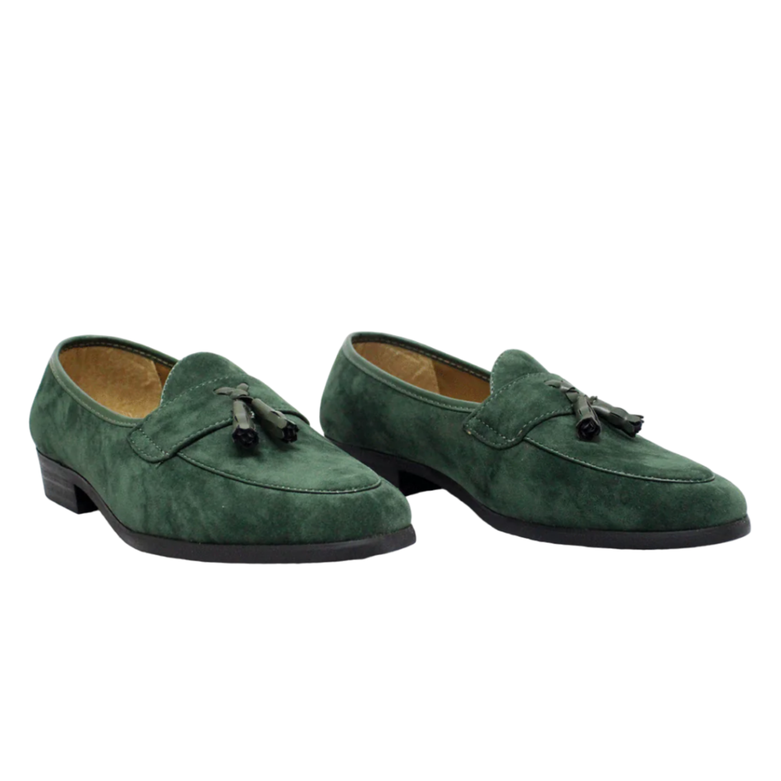 P CROUCH & CO Green Suede