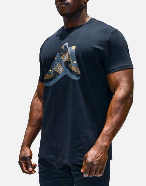 PURE PREMIUM Black SNEAKER T Shirt