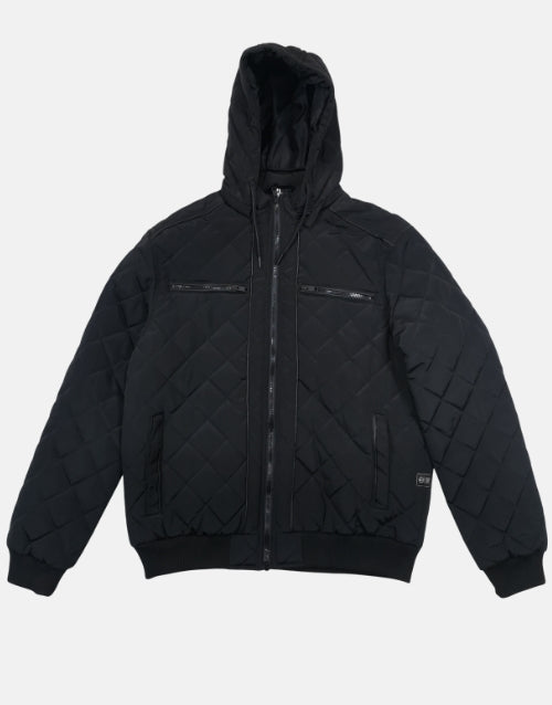 K Star 7 Rio Black Padded Jacket Hoody