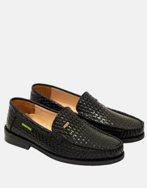 Dakotas Black Weave Moccasin