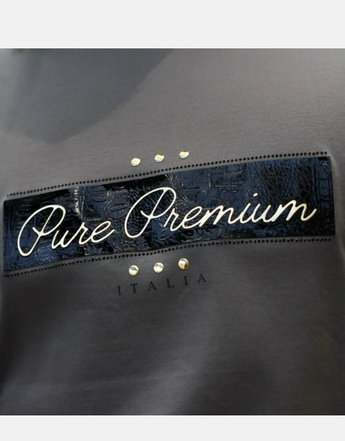 Pure Premium Taglio Charcoal T Shirt