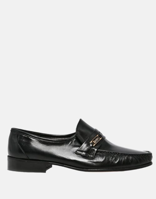 Barker August Black Leather Mocassin