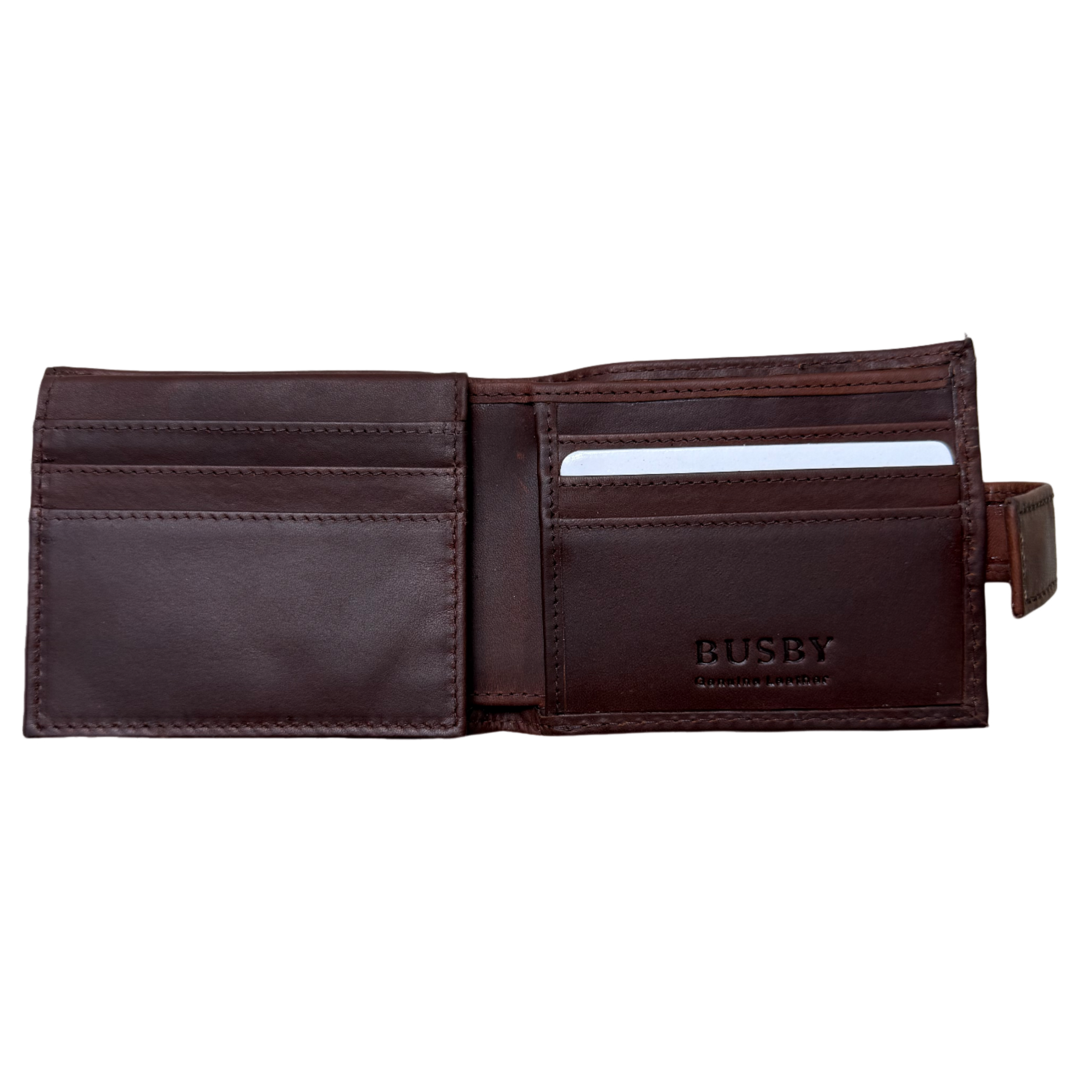 Busby Genuine Leather Choc Wallet