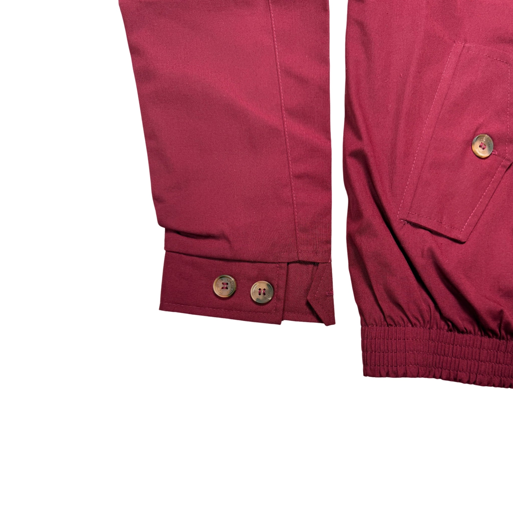 London Fog Burgundy Harrington Jacket