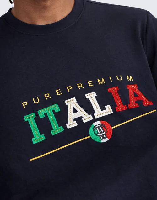 PURE PREMIUM Azzurri Navy Sweater