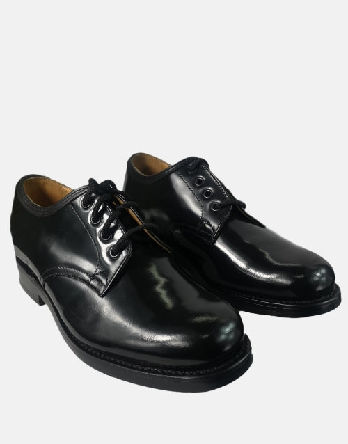 Saxone of Scotland Black Leather Shoe