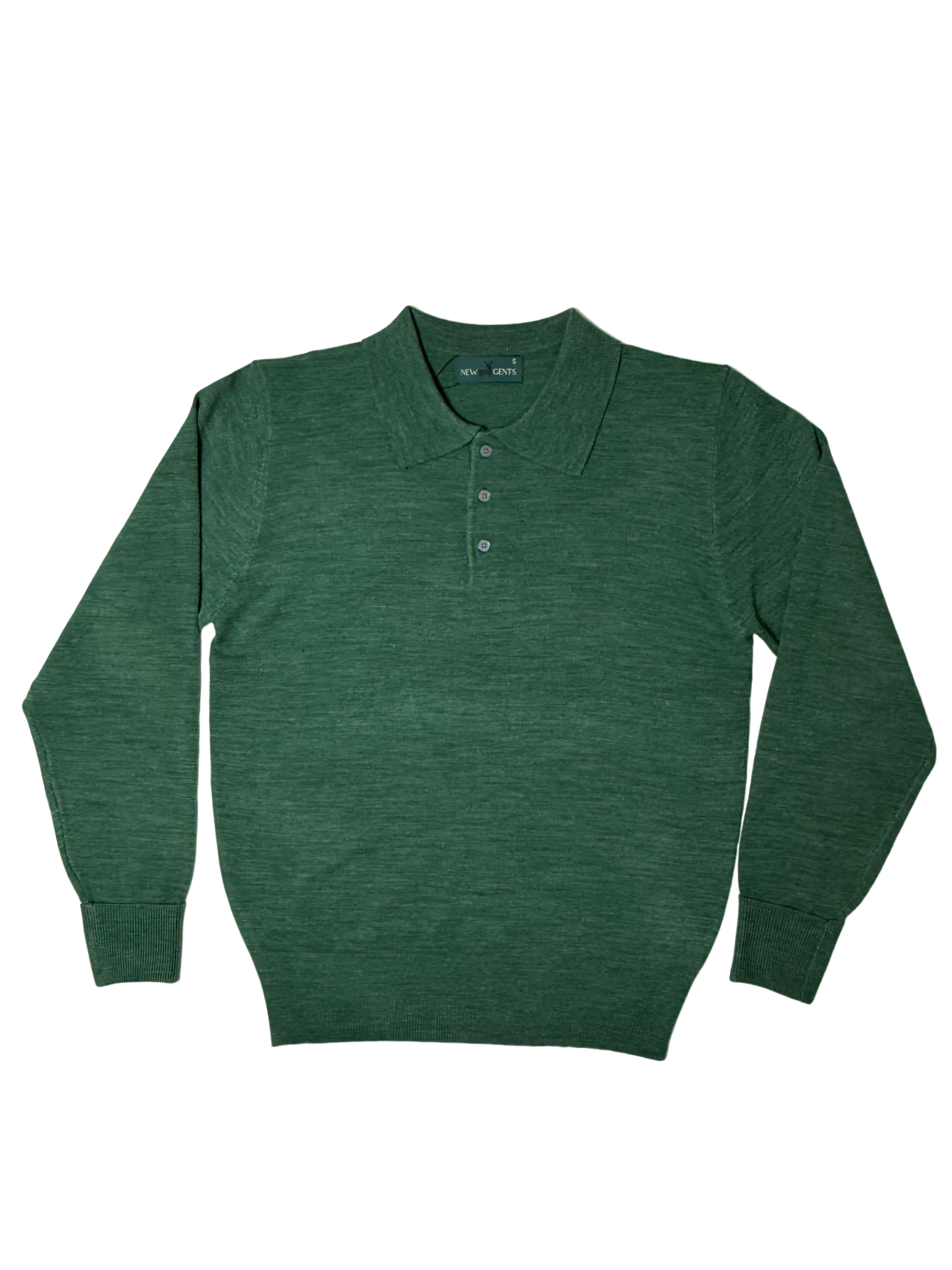 NEW GENTS Green Golfer Knitwear