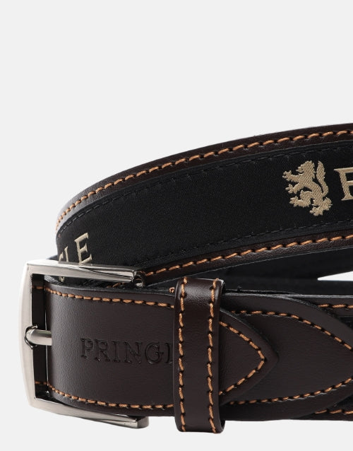 Pringle Casual Leather Belt Brown