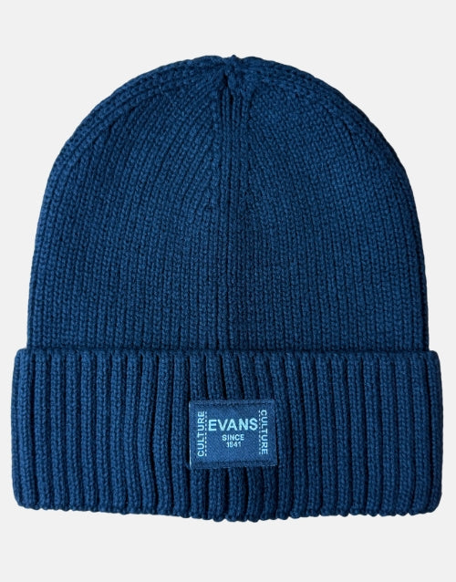 EVANS Black Cotton Beanie