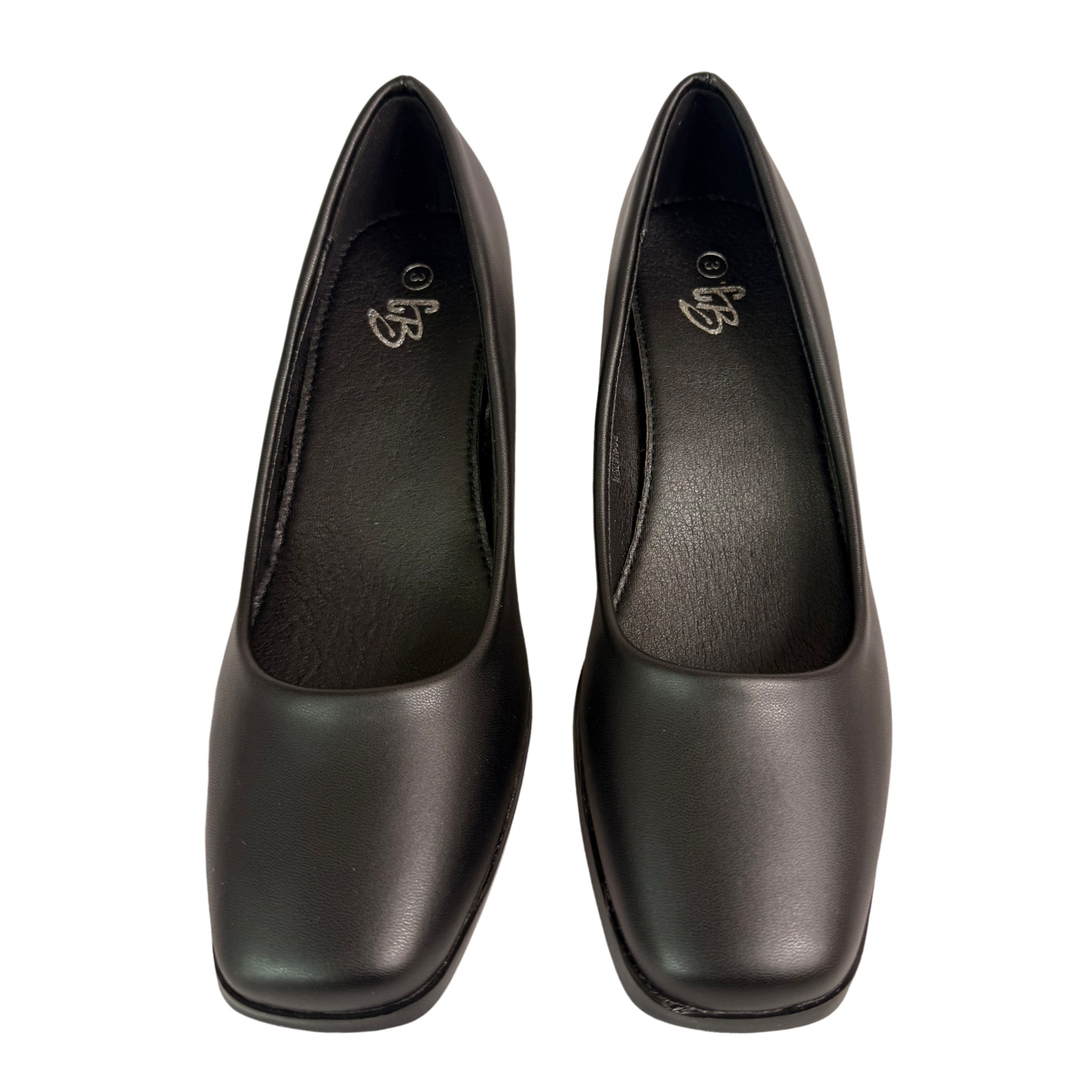 Ladies Carlo Bossi Black Block High Heels
