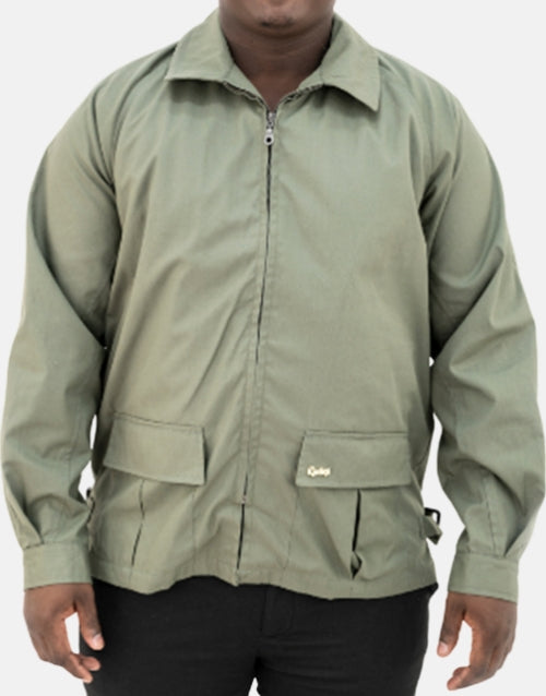 DURBURG VENTILE FUR Avocado Green JACKET
