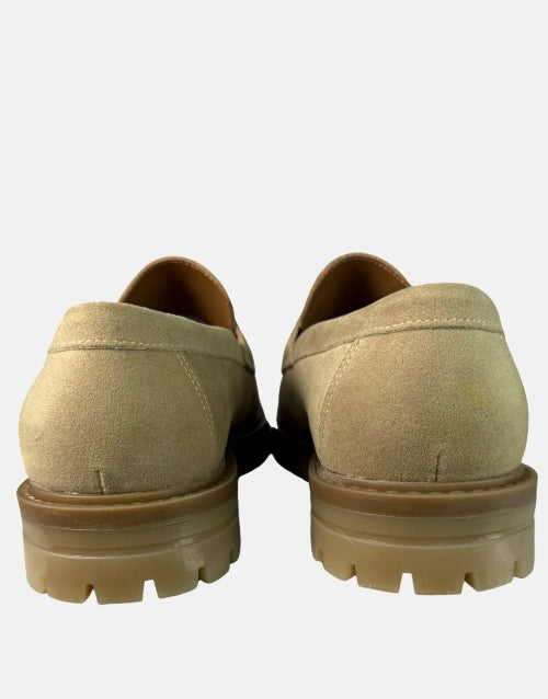 Filo Taupe Suede Tassel Moccasin