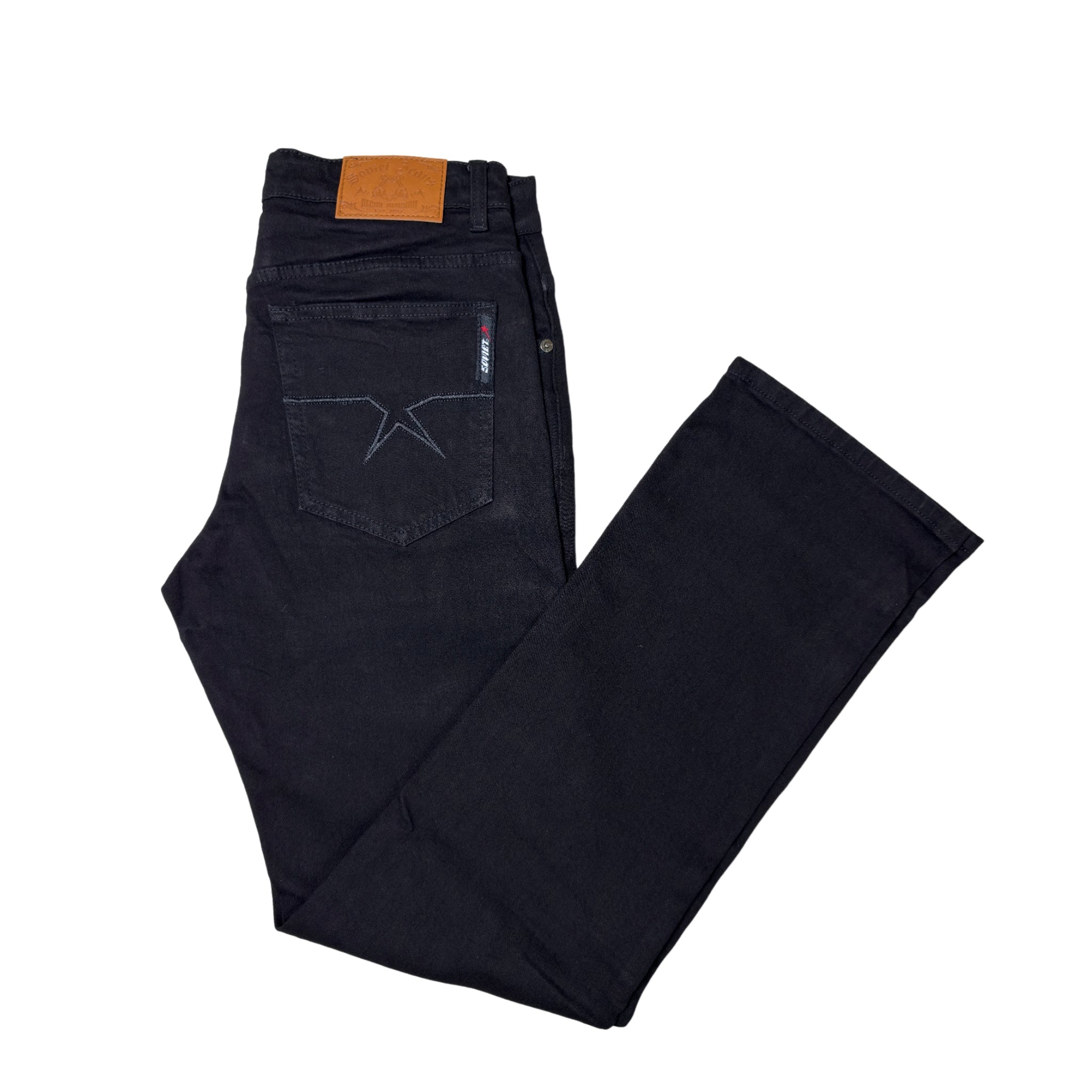 Soviet Black Regular Fit Jeans
