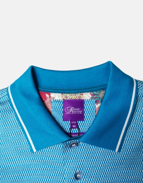 Rossini Italian Teal Blue Golfer Double Mercerized