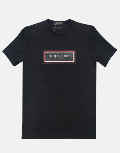 Roberto Vino Rect Milano Black T Shirt
