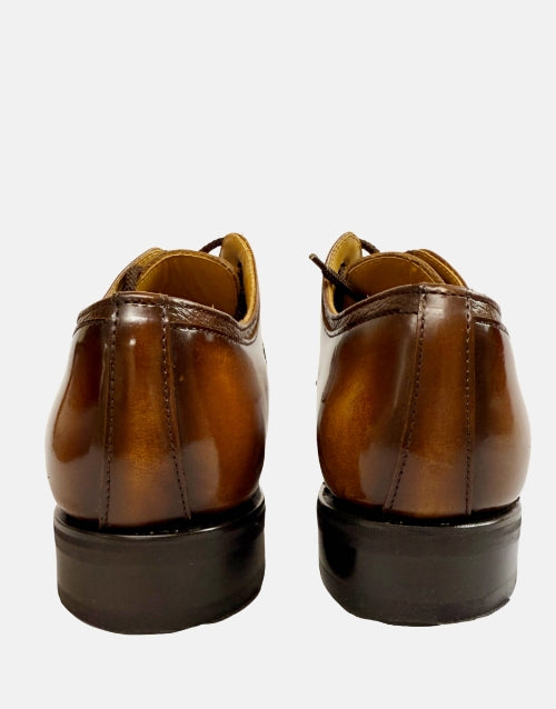 Saxone of Scotland Leather Ivywood Tan Shoe