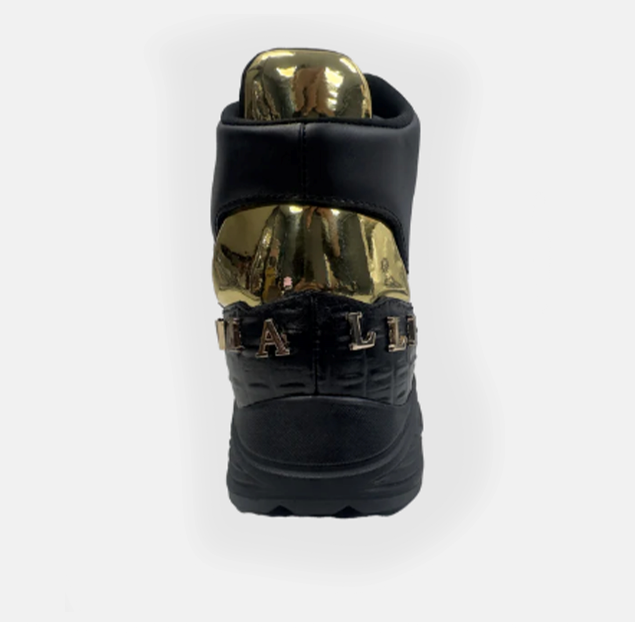 Vialli Matteo Black Gold Mid Sneaker
