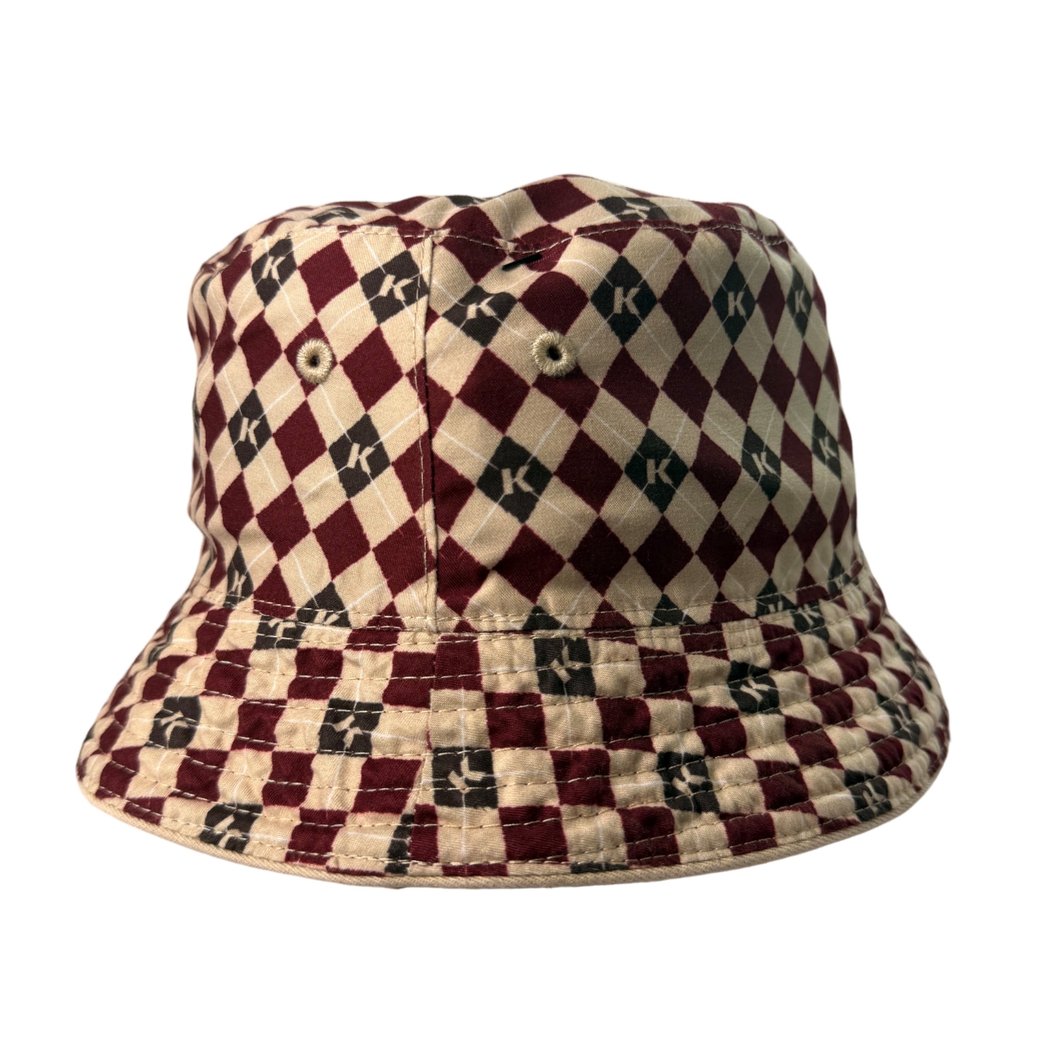 KLEVAS Ispoti Claudio Burgundy Bucket Hat