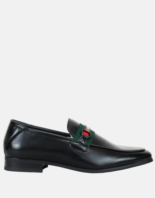 GINO PAOLI Italian Black Penny Slip On