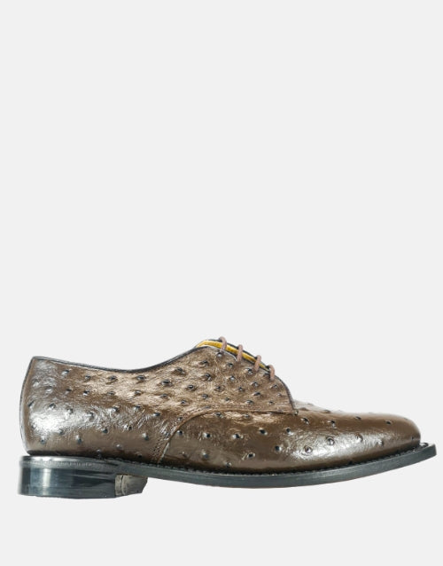 Johnston & Murphy Ostrich Leather Choc