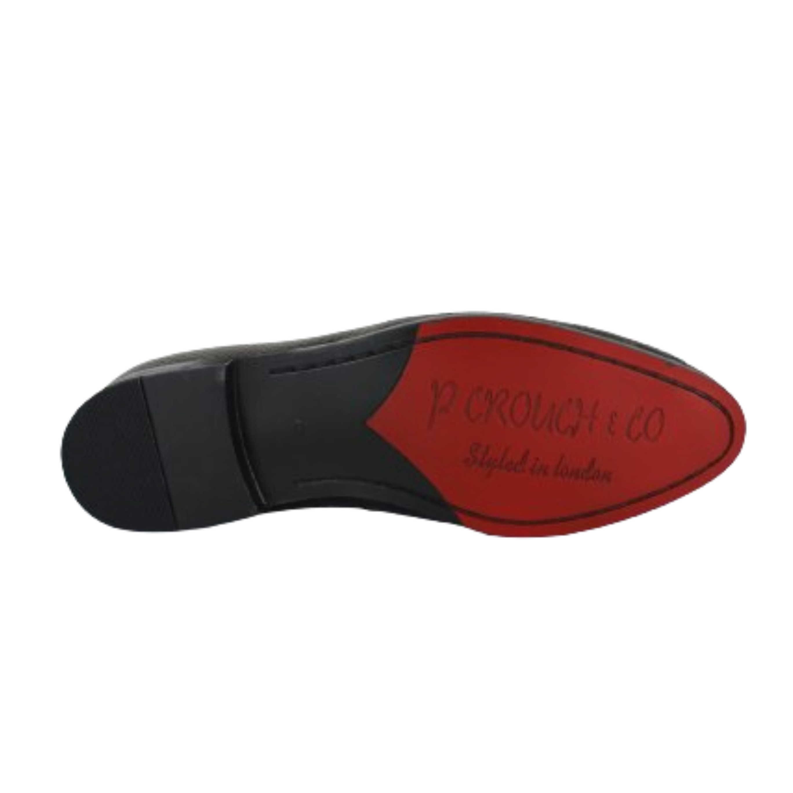 P CROUCH & CO Ox Blood Brown Croc