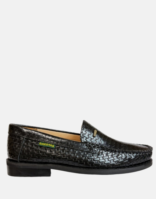 Dakotas Black Weave Moccasin