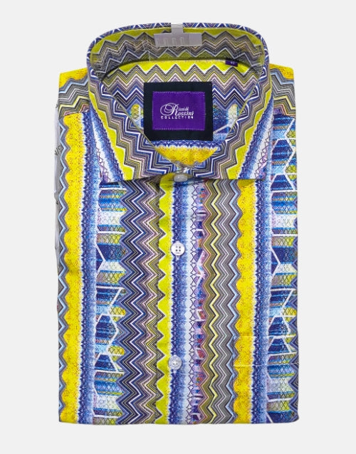 ROSSINI LS Traditional Pattern Shirt