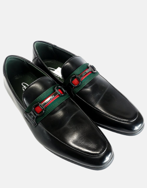 GINO PAOLI Italian Black Penny Slip On