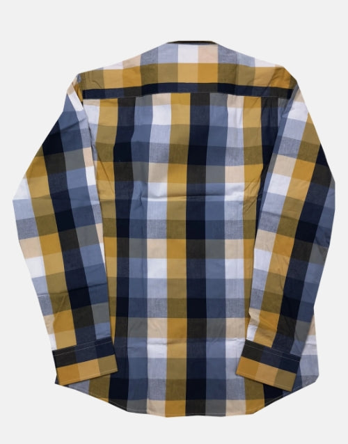 KG Blue Mustard Check Shirt