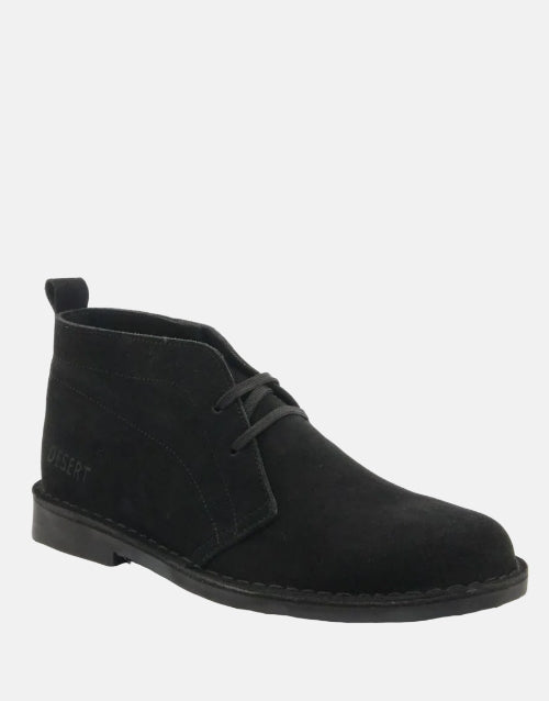 Desert Vellie Suede Black Boot
