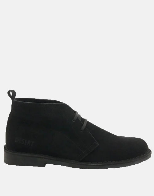Desert Vellie Suede Black Boot