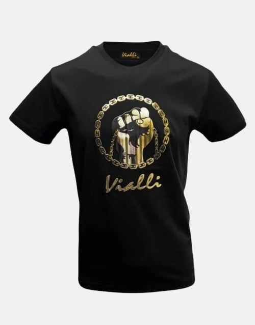 Vialli Ilowe Black T-Shirt