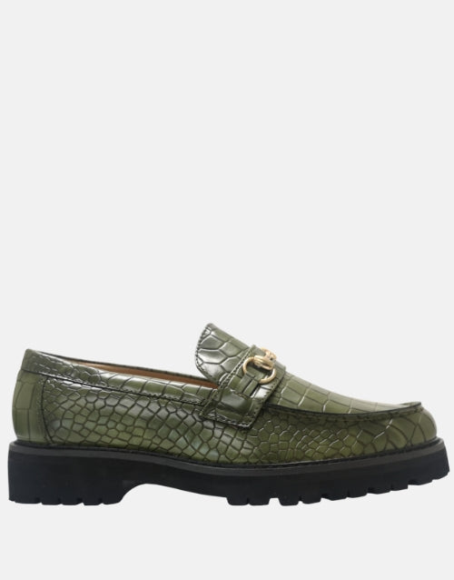 K Star 7 Leather Macro Green Moccasin