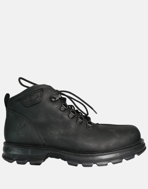 Kingston Leather Black Seam Boot