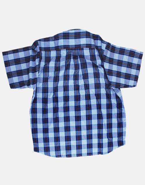AERO Blue Checkered S/S Shirt