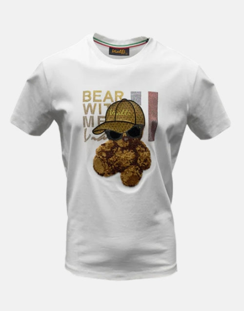 Vialli Implode White Bear T-shirt