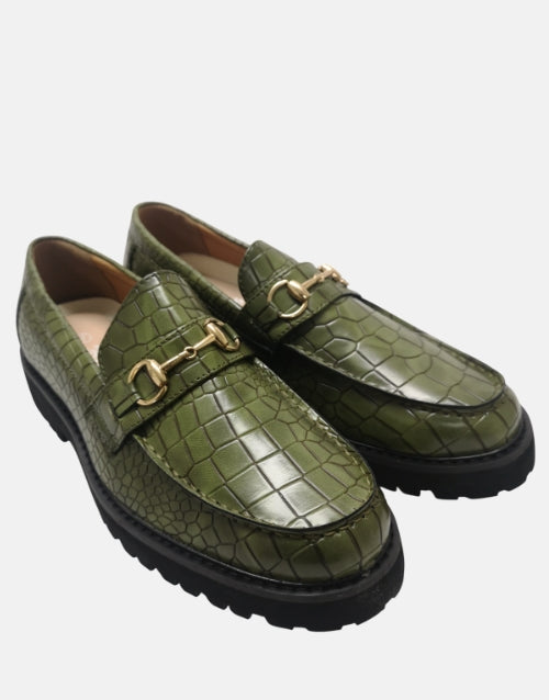 K Star 7 Leather Macro Green Moccasin