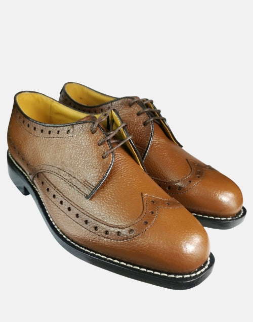 Johnston & Murphy Tan Grain Leather Shoe
