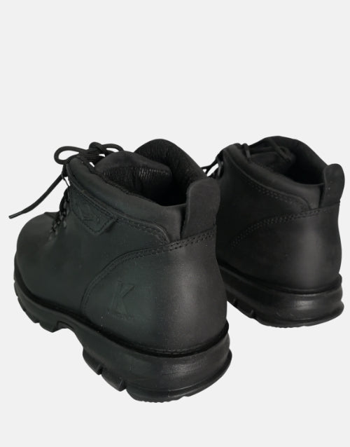 Kingston Leather Black Seam Boot