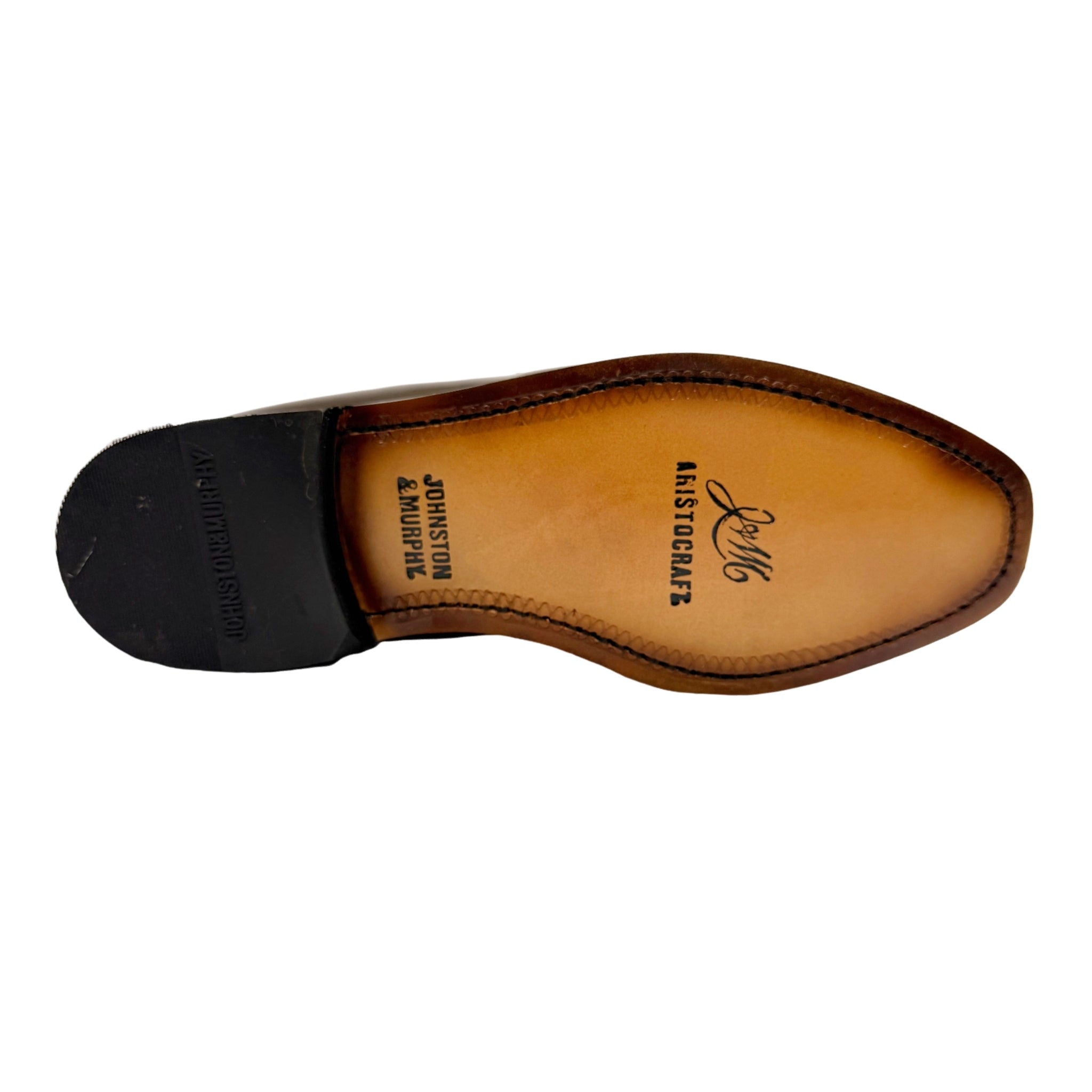 Johnston & Murphy Leather Black Moccasin