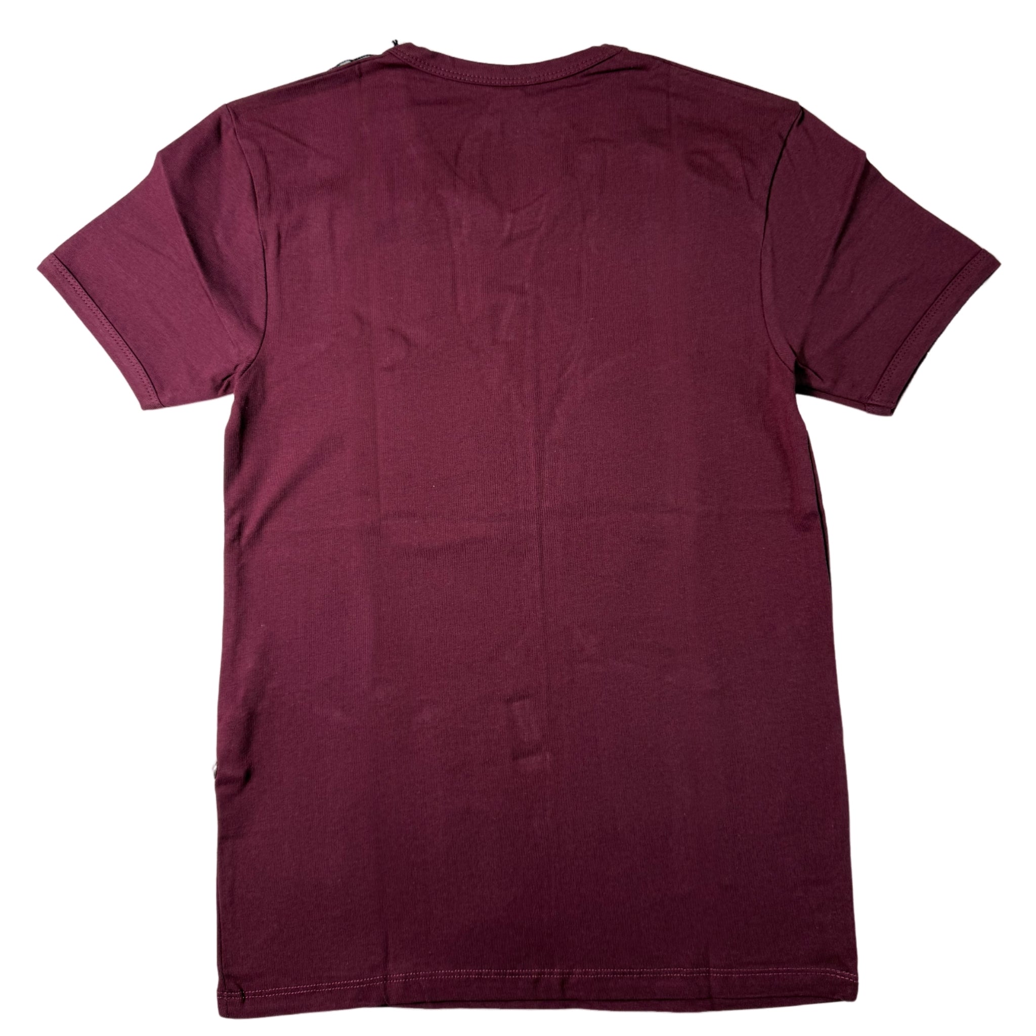 Stephan V Neck Burgundy Tee