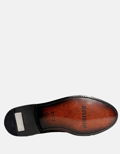 Bishop Leather Croc Tan Brown Shoe