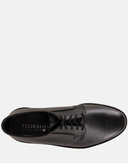 Florsheim Leather Status Black Plain Toe Derby Shoe