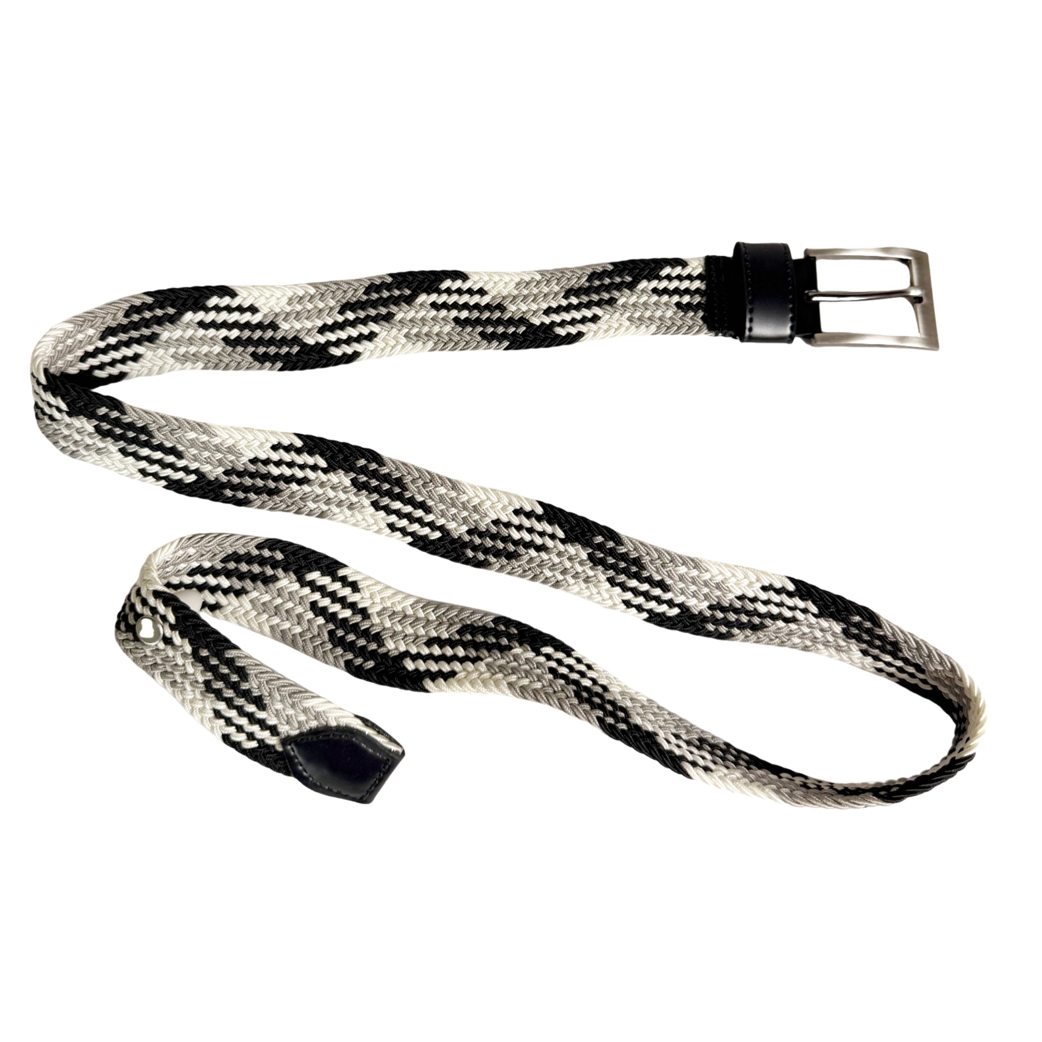 Bossini Woolen Stretch Grayscale Belt