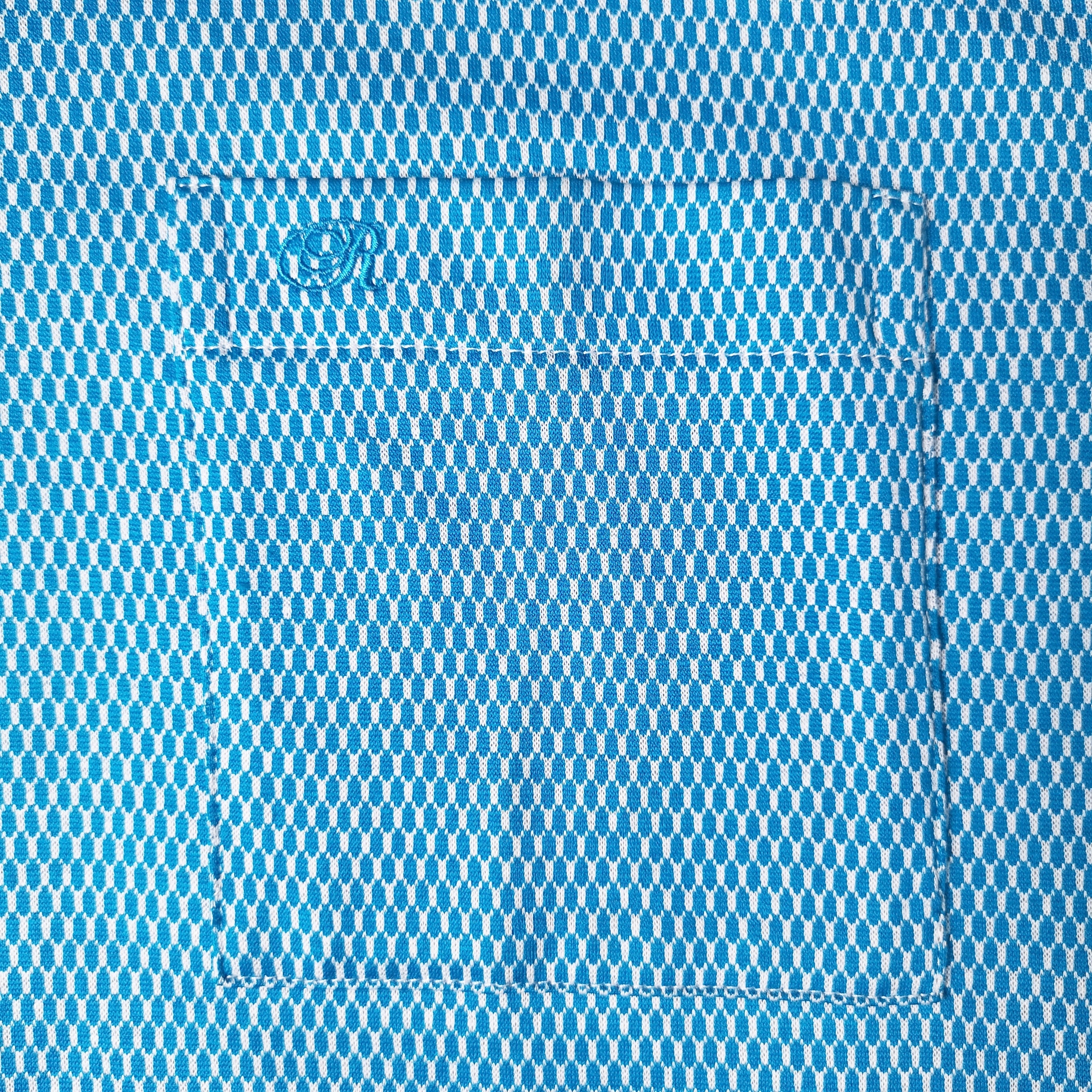 Rossini Italian Teal Blue Golfer Double Mercerized