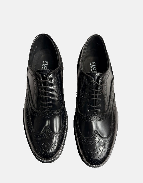 Florsheim Leather Kenmor Black Brogue Shoe