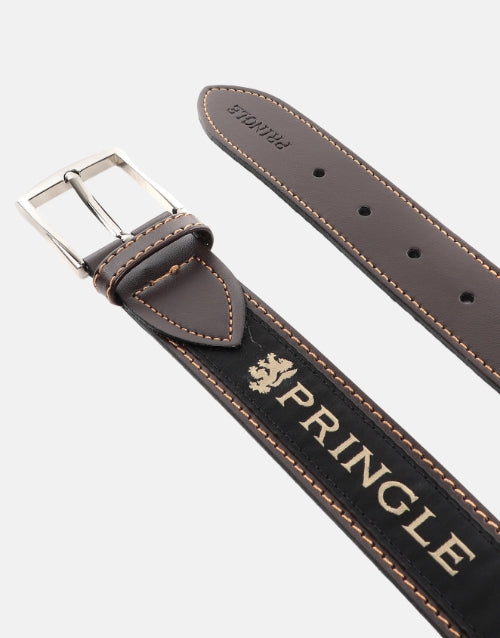 Pringle Casual Leather Belt Brown