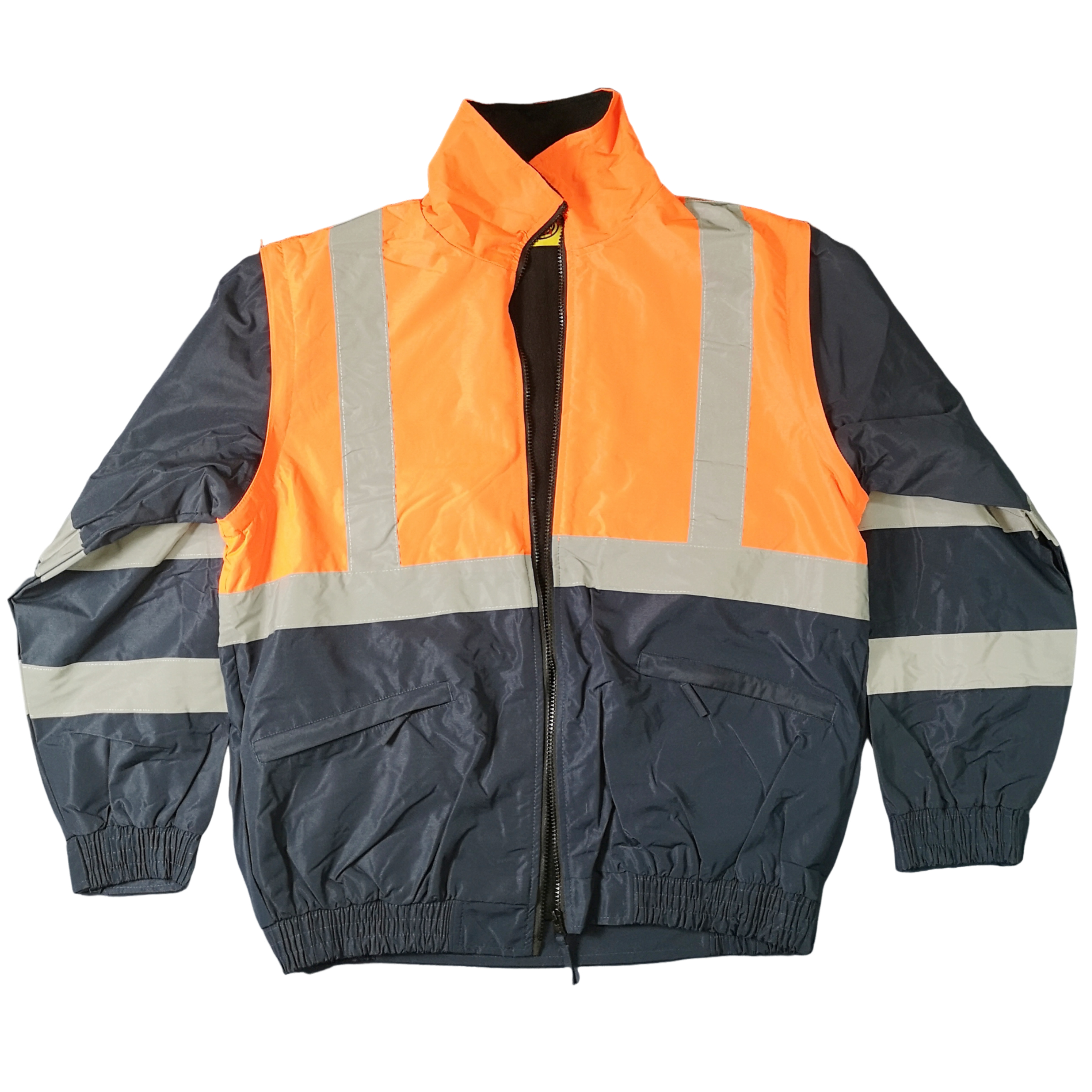 Orange & Blue Reflector Jacket – 2-in-1