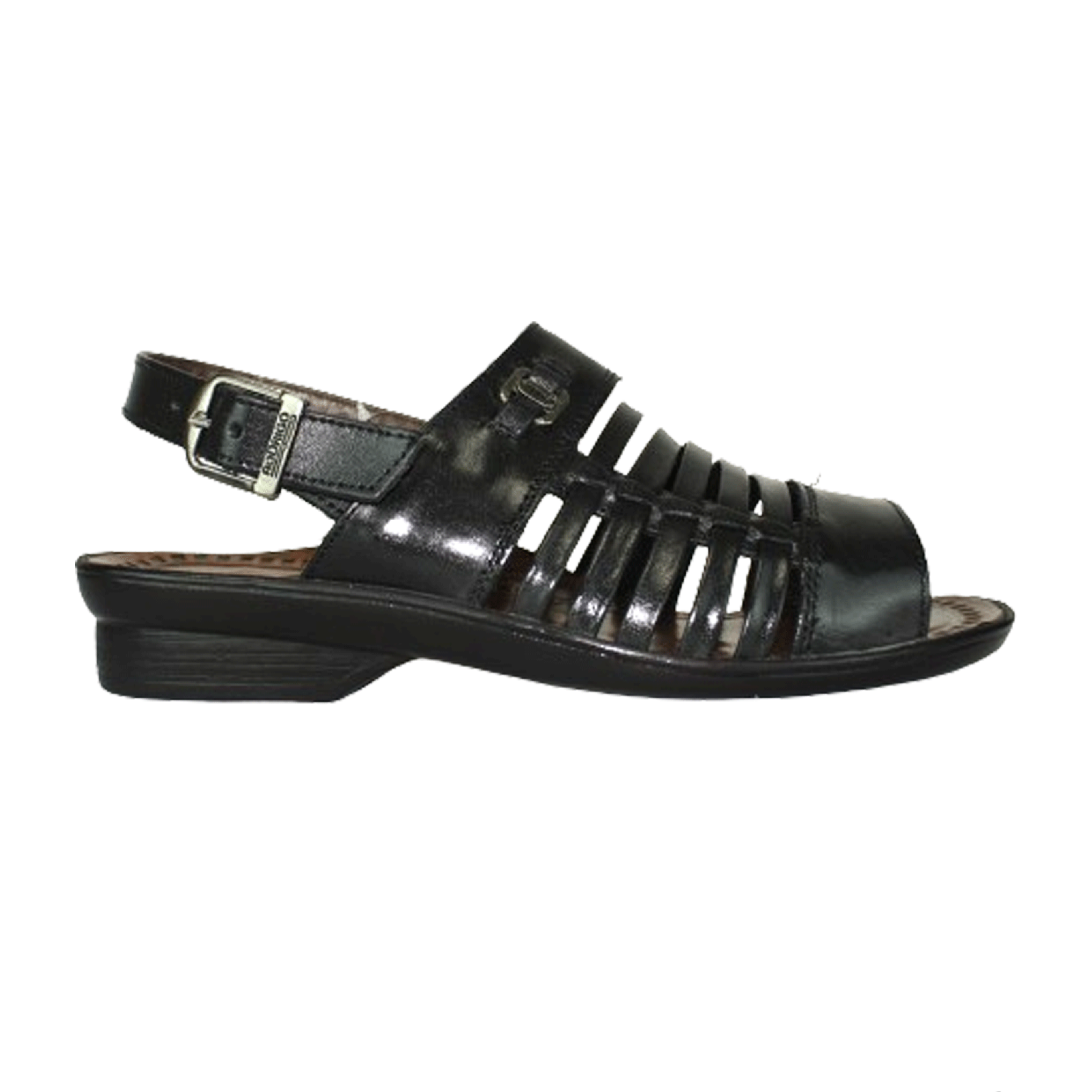 Rodrigo LEATHER Black Sandal